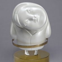 HULA,26x40x50cm,FRP、不鏽鋼鍍鈦-大美無言藝術空間