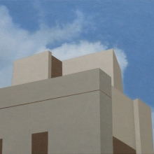 文明與自然交界02,油彩,45.5x38cm-大美無言藝術空間