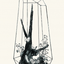 晶體溫室之一  2014  紙凹版 110x75cm-大美無言藝術空間