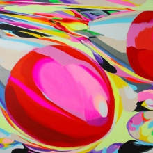 《 木蘭飛彈 》2013 120 P  壓克力、噴漆、畫布-大美無言藝術空間