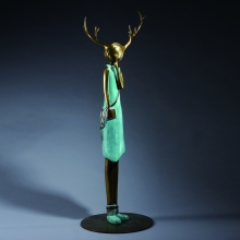 麋鹿女孩-大美無言藝術空間