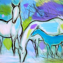 全家福 62 x 85 cm , 油彩、畫布-大美無言藝術空間