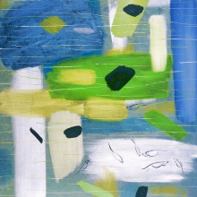 塘詩 131 x 114 cm , 油彩、畫布-大美無言藝術空間