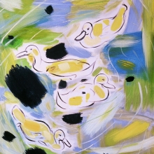 游戲 65 x 53 cm , 油彩、畫布 Oil on canvas-大美無言藝術空間