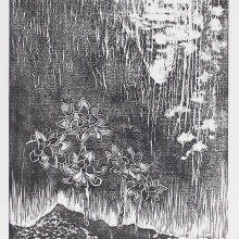 蔓生 2013 水印木刻版畫 45x30cm-大美無言藝術空間