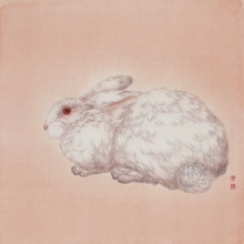 紅眼睛 2015 絹本設色 30x30cm-大美無言藝術空間